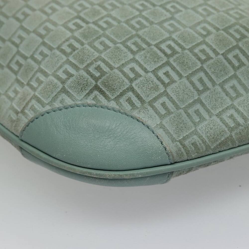 GUCCI Shoulder Bag Suede Blue Gold 001 001 - Picture 16 of 16